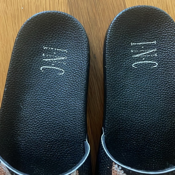 INC International concepts cat rhinestone black slides size 7 NWOT - Picture 7 of 11